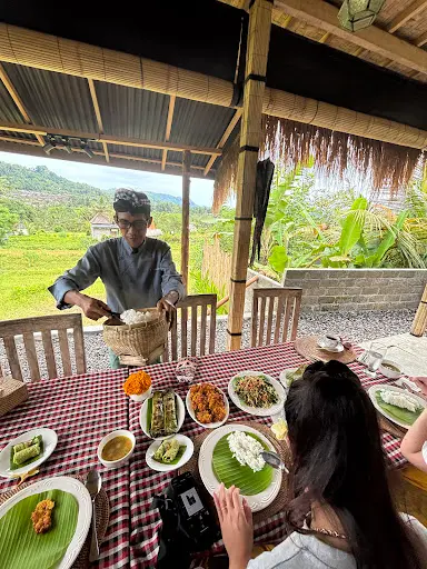 Enjoying Balinese Feast Together