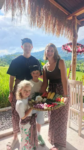 International Travelers Learning Balinese Cuisine